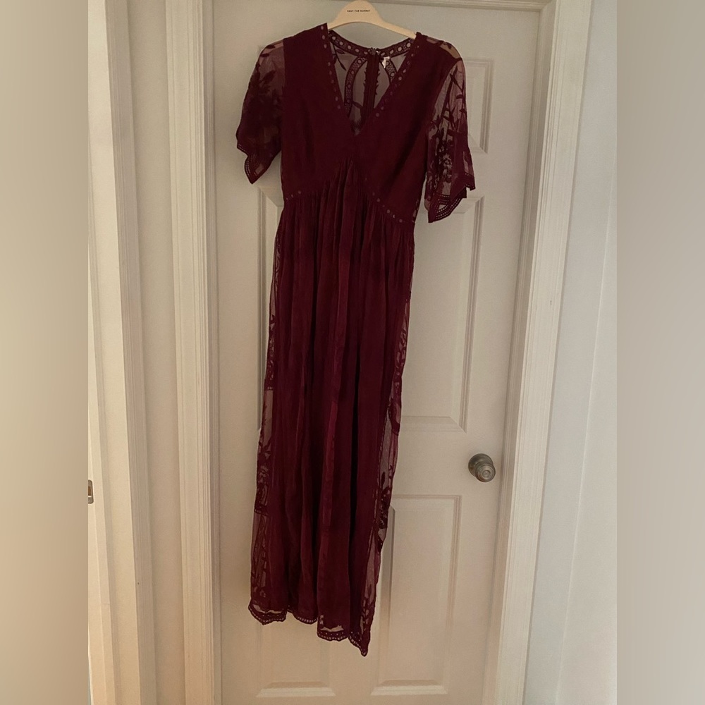 Pink blush maternity dress - size small - Picture 2 of 9